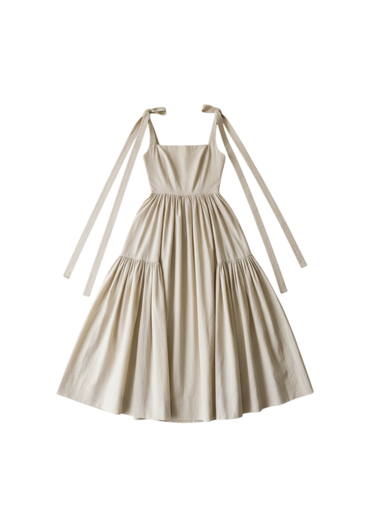 The Cozette Dress in Natural