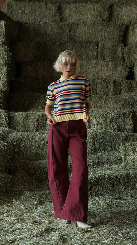 Caroline Sweater in Vintage Stripe - PREORDER
