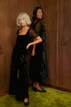 The Lola Dress in Black Silk Velvet - PREORDER