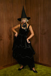 The Millie Dress in Black Silk Velvet - PRESALE